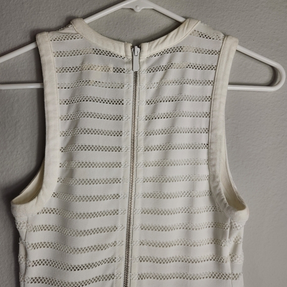 Urban Outfitters Silence + Noise Ivory Bodycon Eyelet Cutout Mini Dress-Size S - Picture 6 of 8